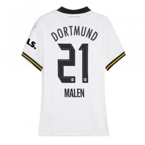 Fotbalové Dres Borussia Dortmund Donyell Malen #21 Dámské Alternativní 2024-25 Krátký Rukáv